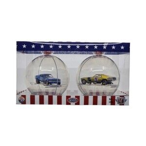 M2 Machines Collectible Ornaments 2pk 1969 Ford Mustang NHRA Originals Funny Car